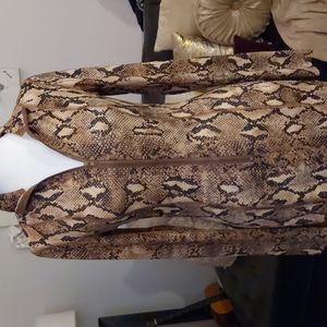 Akira brand zip front snake print dress